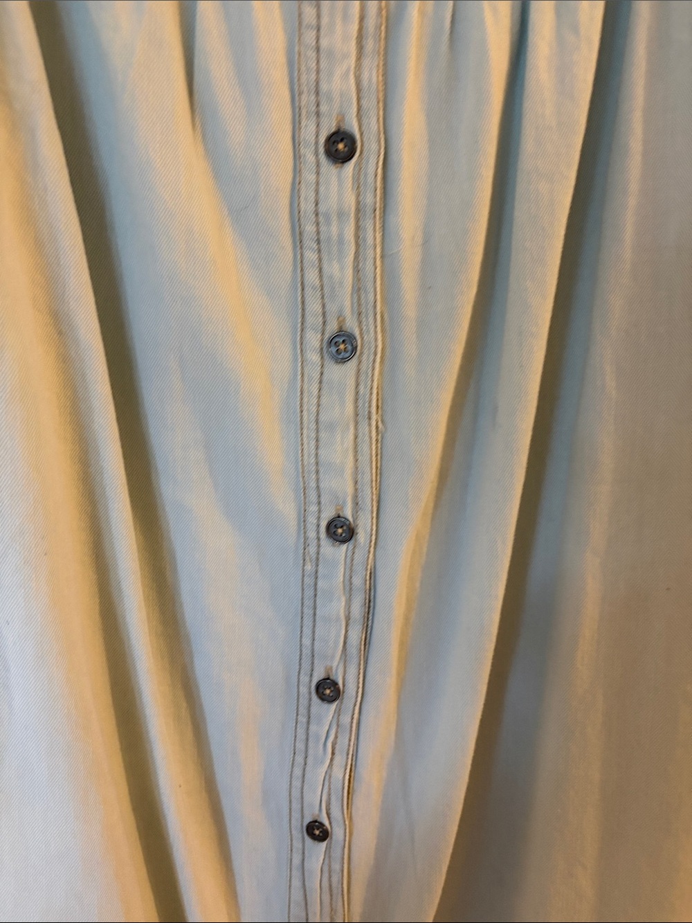 Pilcro NWT Pale Blue Button-Front Maxi Skirt - Picture 6 of 11